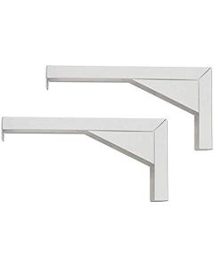 Elite Screens 12" White Projector Screen L-Brackets, Reinforced Single Metal Welded Construction, Wall or Ceiling Mount - Includes Hooks and Hardware, Model: ZVMAXLB12-W